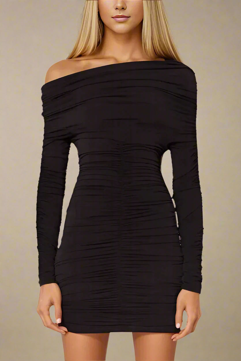 Figurbetontes Off Shoulder Kleid - Celia