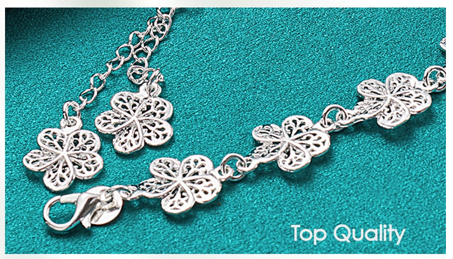 Filigranes Silberarmband - FlowerCuff 
