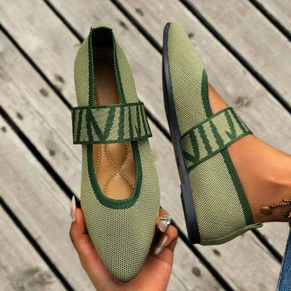 Flacher Damenschuh Mit Riemen - Marissa