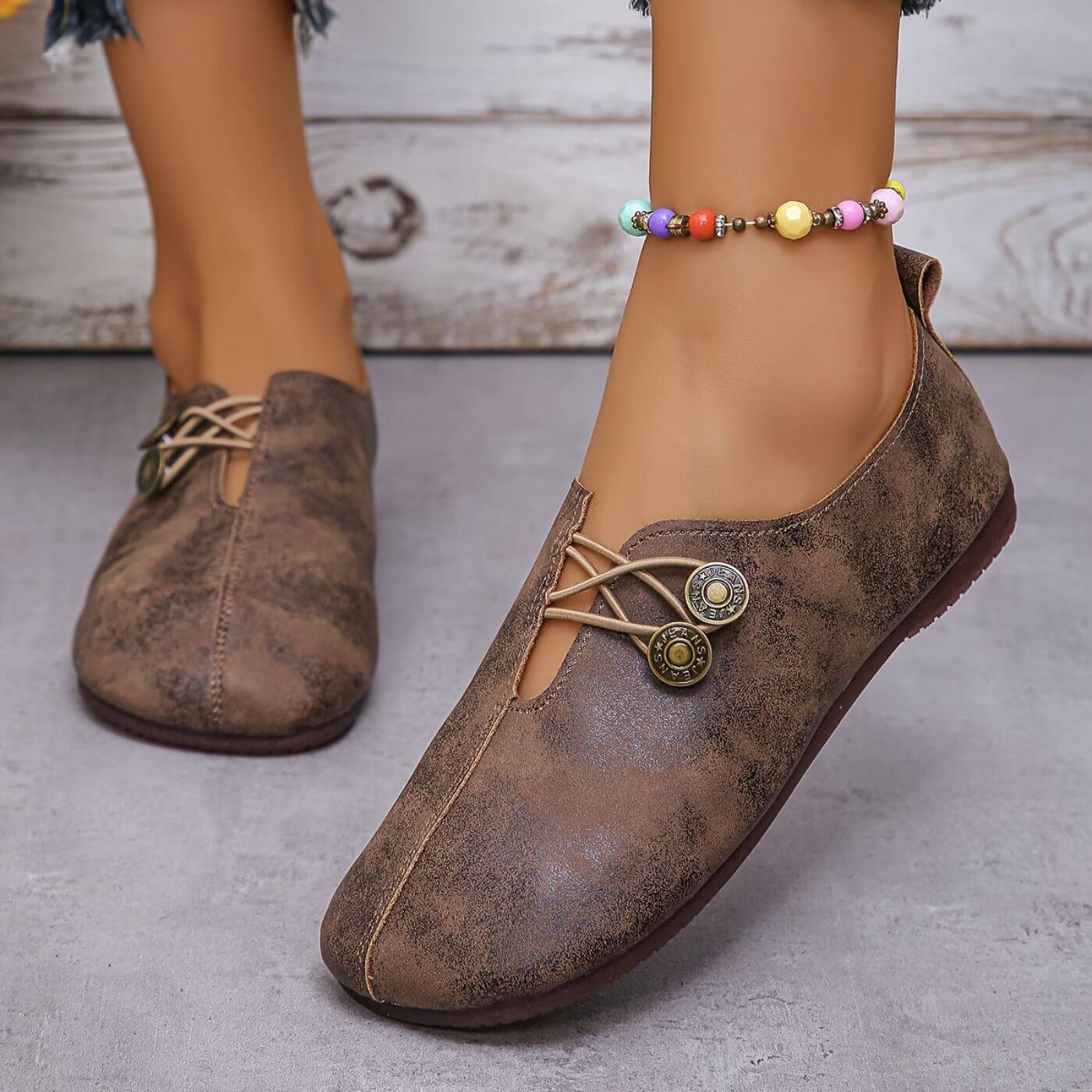 Flacher Schlanker Damenschuh - Leandra