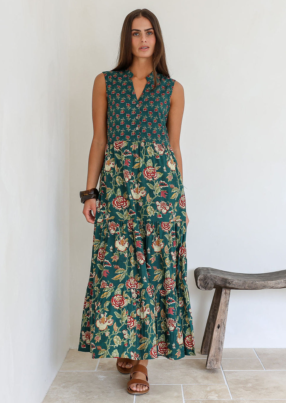 Fließendes Langes Sommerkleid - Alexia