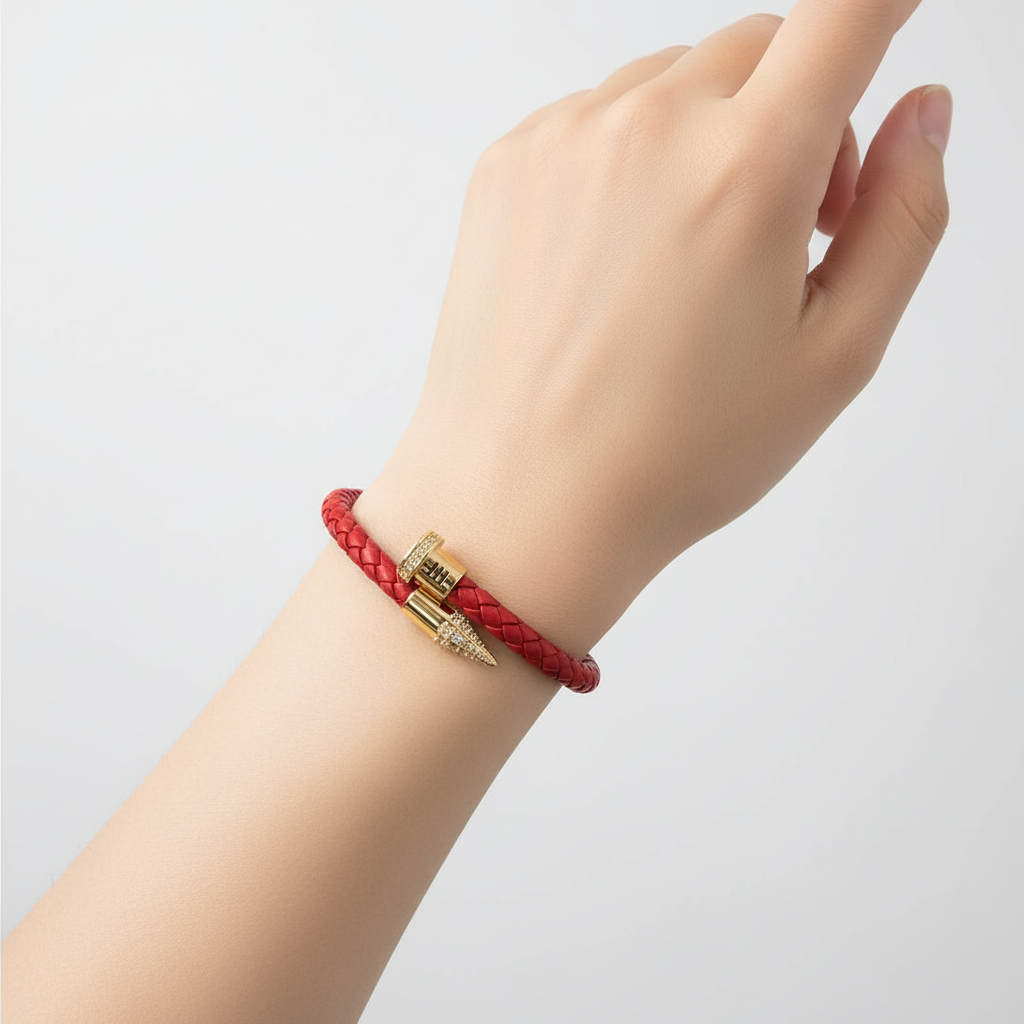 Geflochtenes Lederarmband - WeaveArt 
