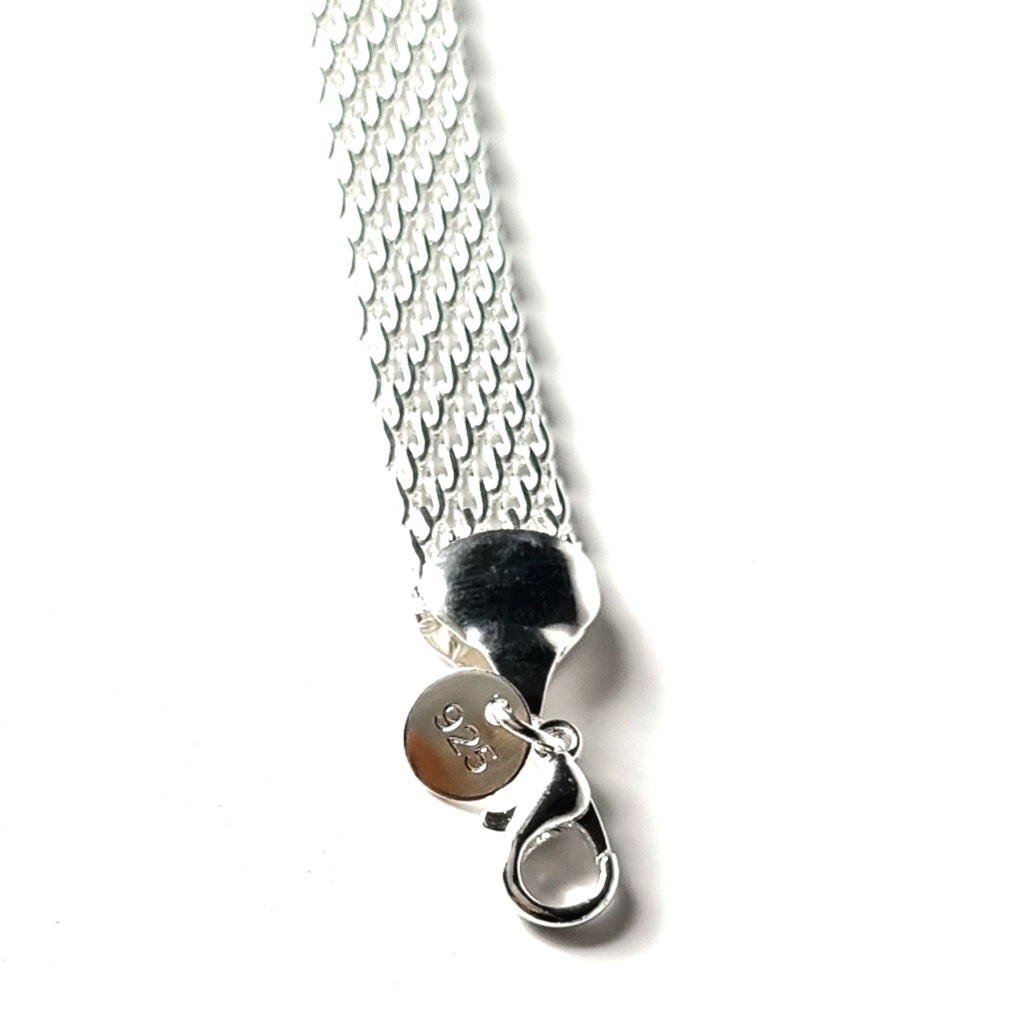 Geflochtenes Silberarmband - CharmedLuster 