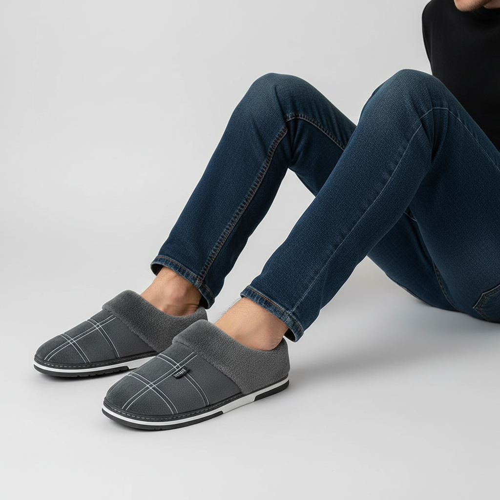 Gefütterte Hausslipper Mit Muster - HomeSlip