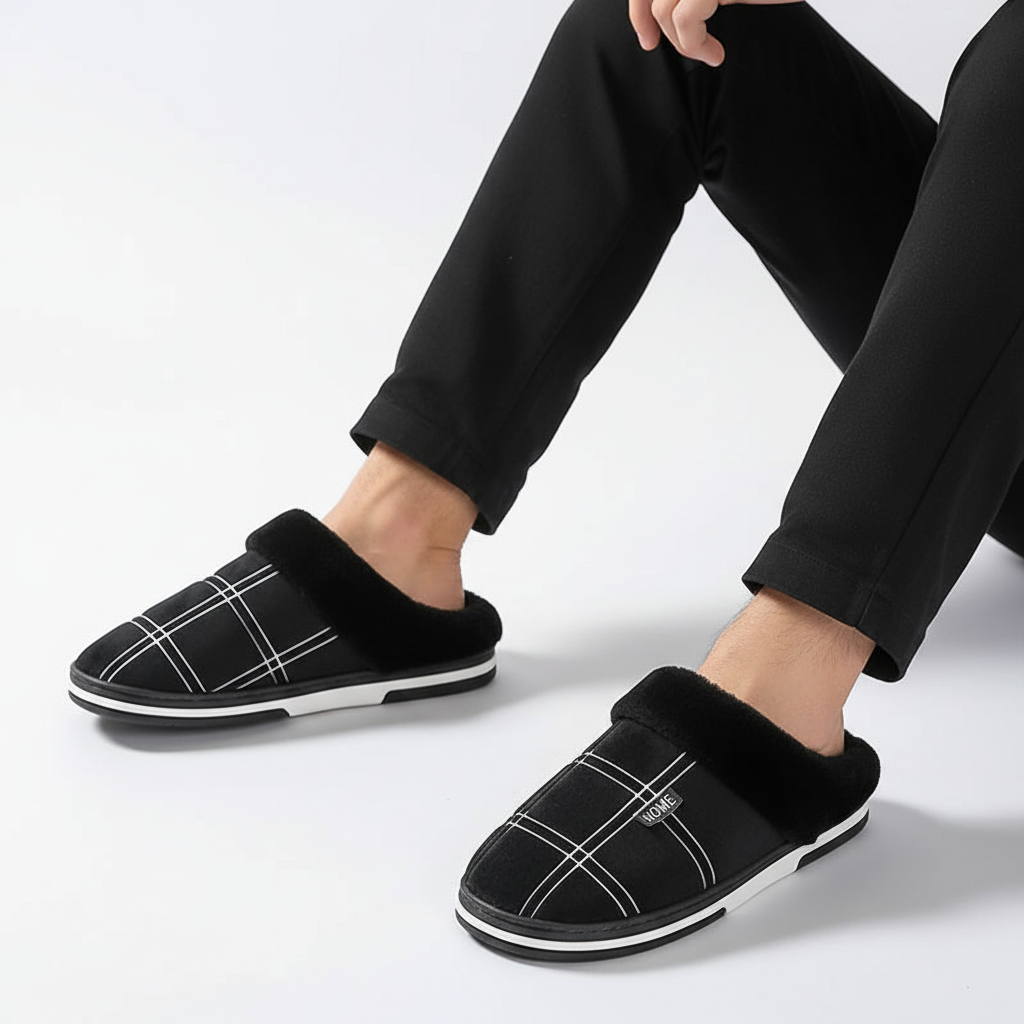 Gefütterte Hausslipper Mit Muster - HomeSlip