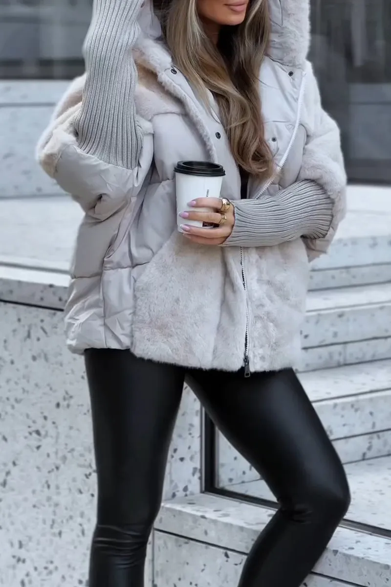Gefütterte Kurze Winterjacke - Liana