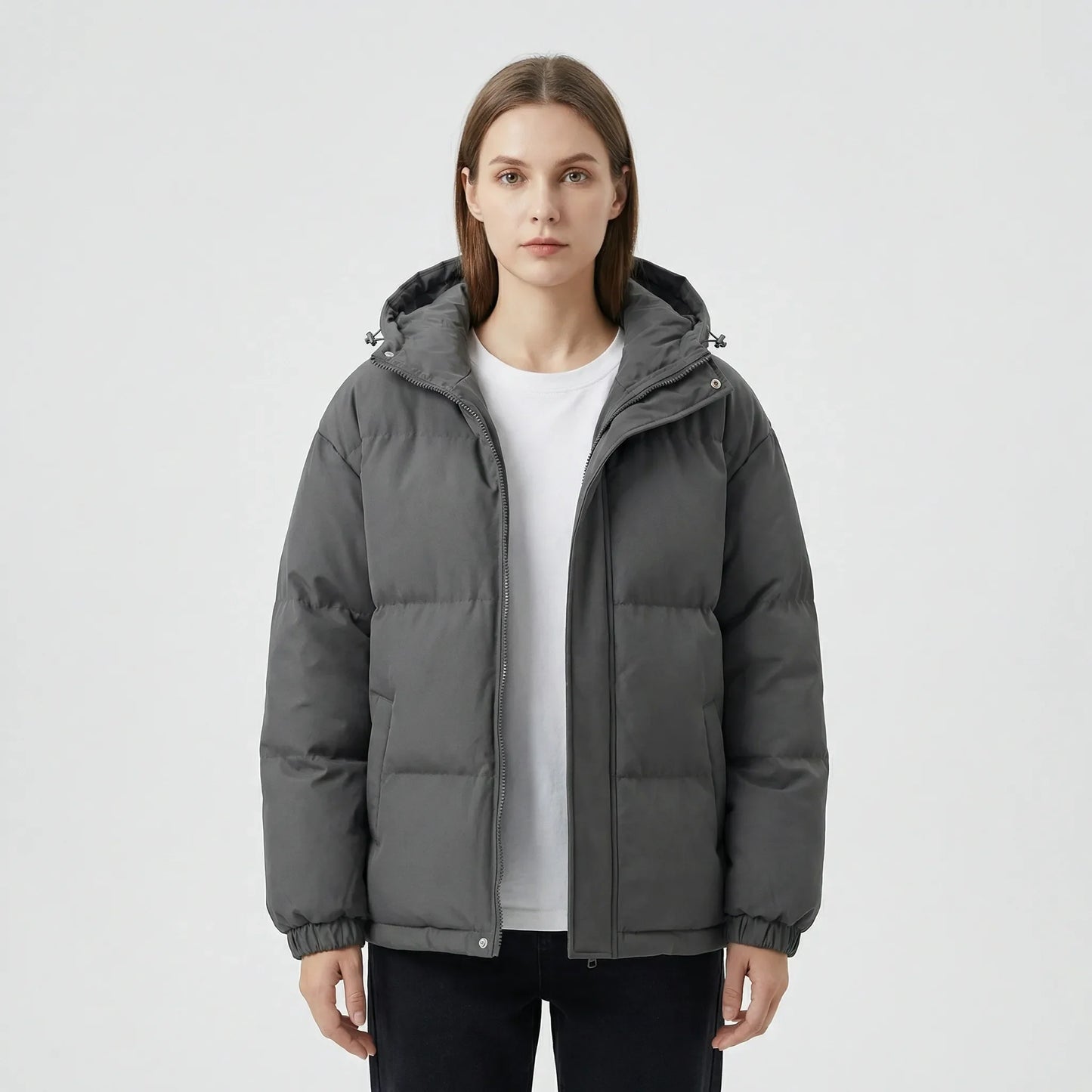 Gefütterte Winterjacke Mit Kapuze - Shawna