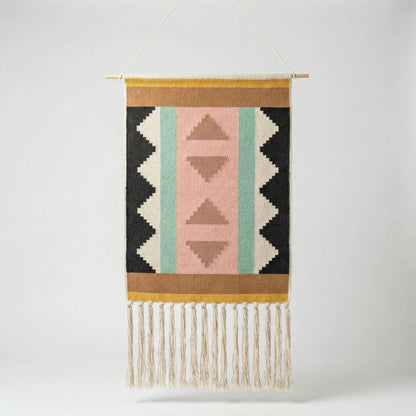 Geometrischer Boho-Wandbehang - Garduraft