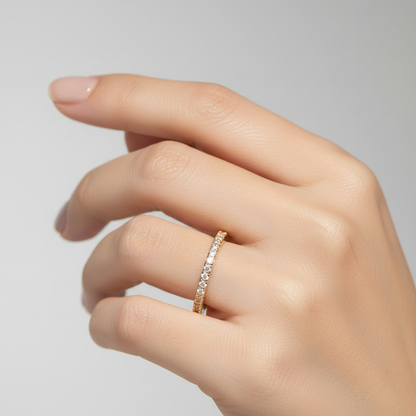 Geometrischer Designring - EternityRing 