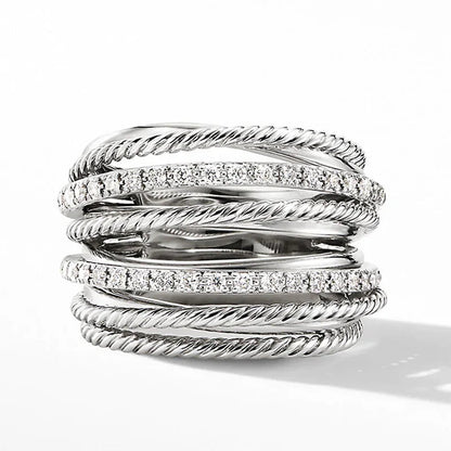 Geometrischer Designring - OfficeElegance 