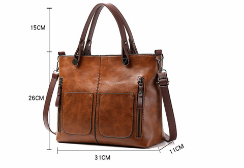 Geräumige Schultertasche Mit Griffen - Noemi