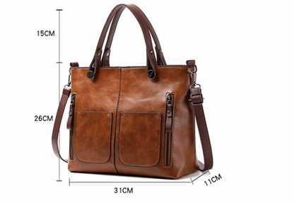 Geräumige Schultertasche Mit Griffen - Noemi