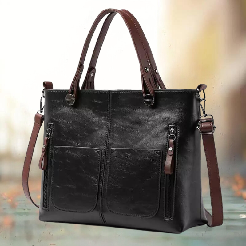 Geräumige Schultertasche Mit Griffen - Noemi