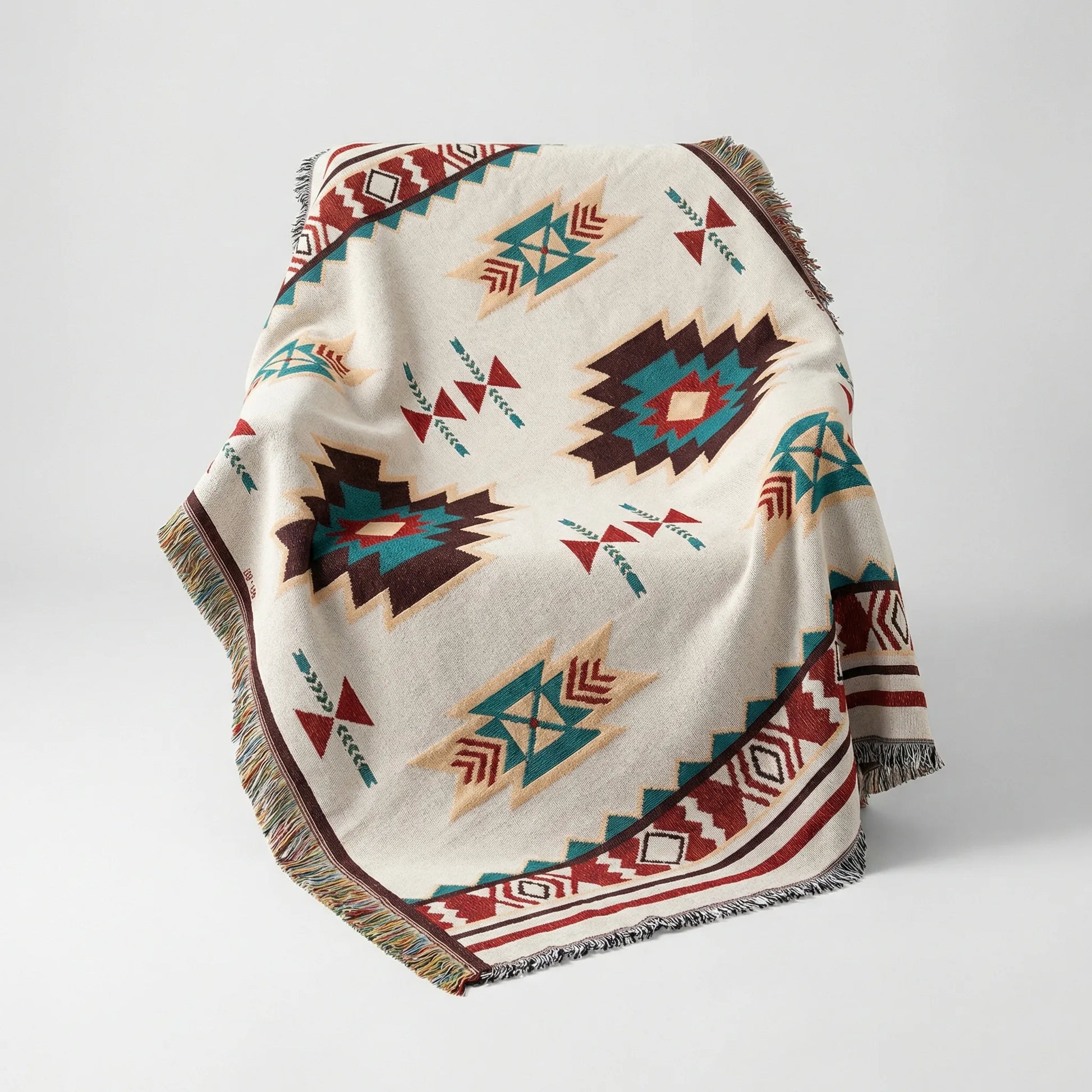 Gewebte Boho-Decke - Azteква