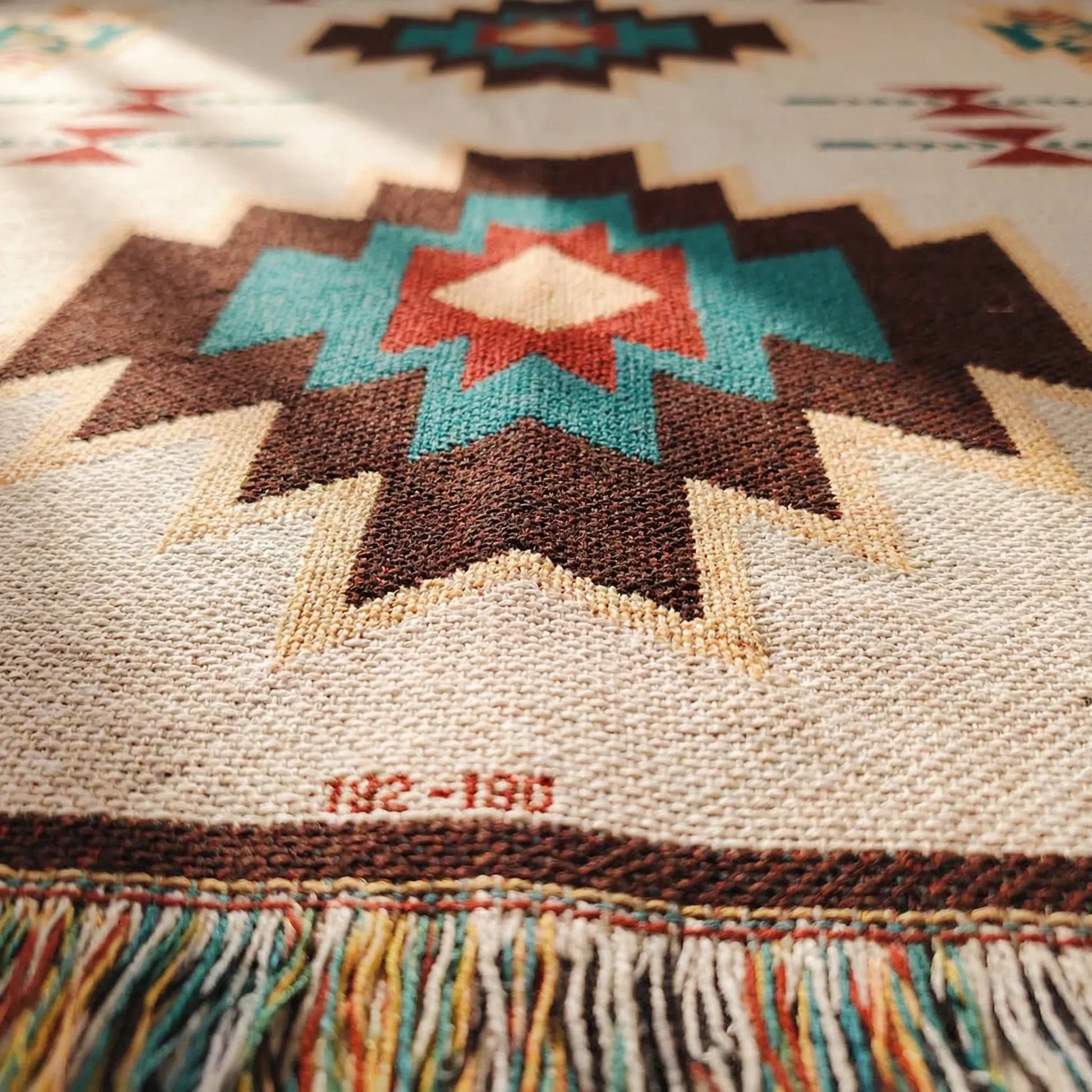 Gewebte Boho-Decke - Azteква