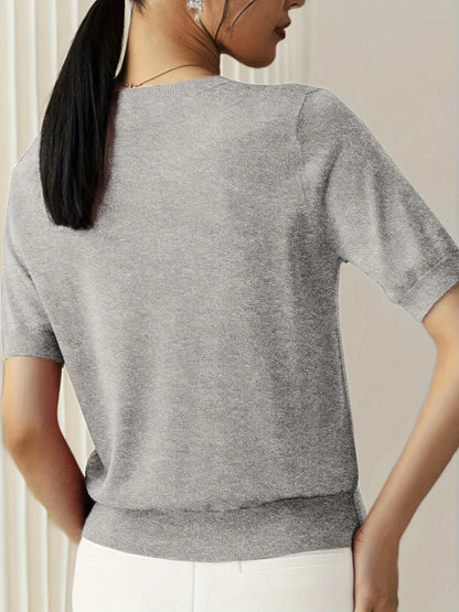 Damen Kurzarm-Herbstpullover – Mila