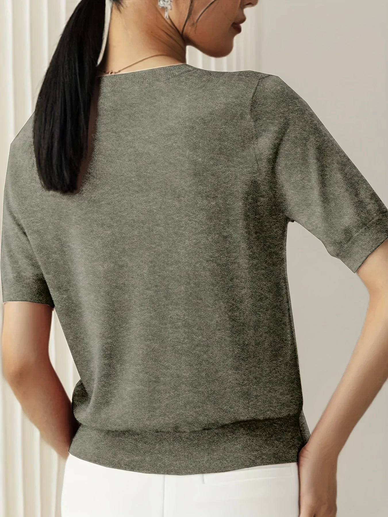 Damen Kurzarm-Herbstpullover – Mila