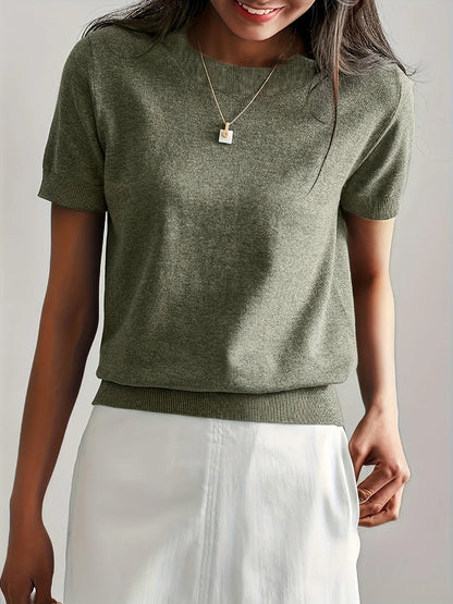 Damen Kurzarm-Herbstpullover – Mila