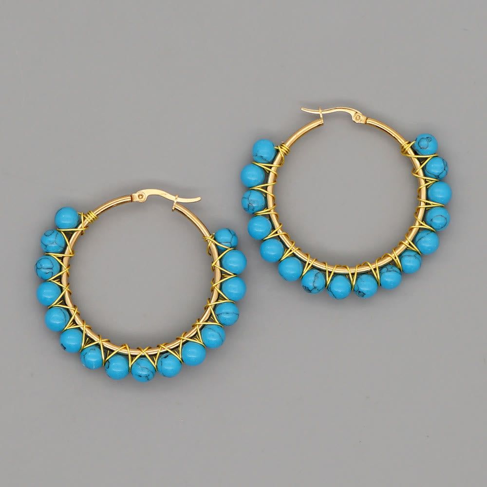 Große Creolen Aus Kristall - CrystalHoops 
