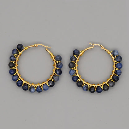 Große Creolen Aus Kristall - CrystalHoops 