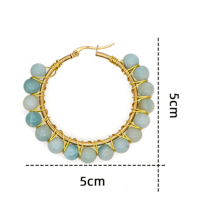 Große Creolen Aus Kristall - CrystalHoops 