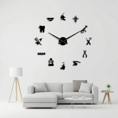 Große Wanduhr Für Praxen - Dentiqube