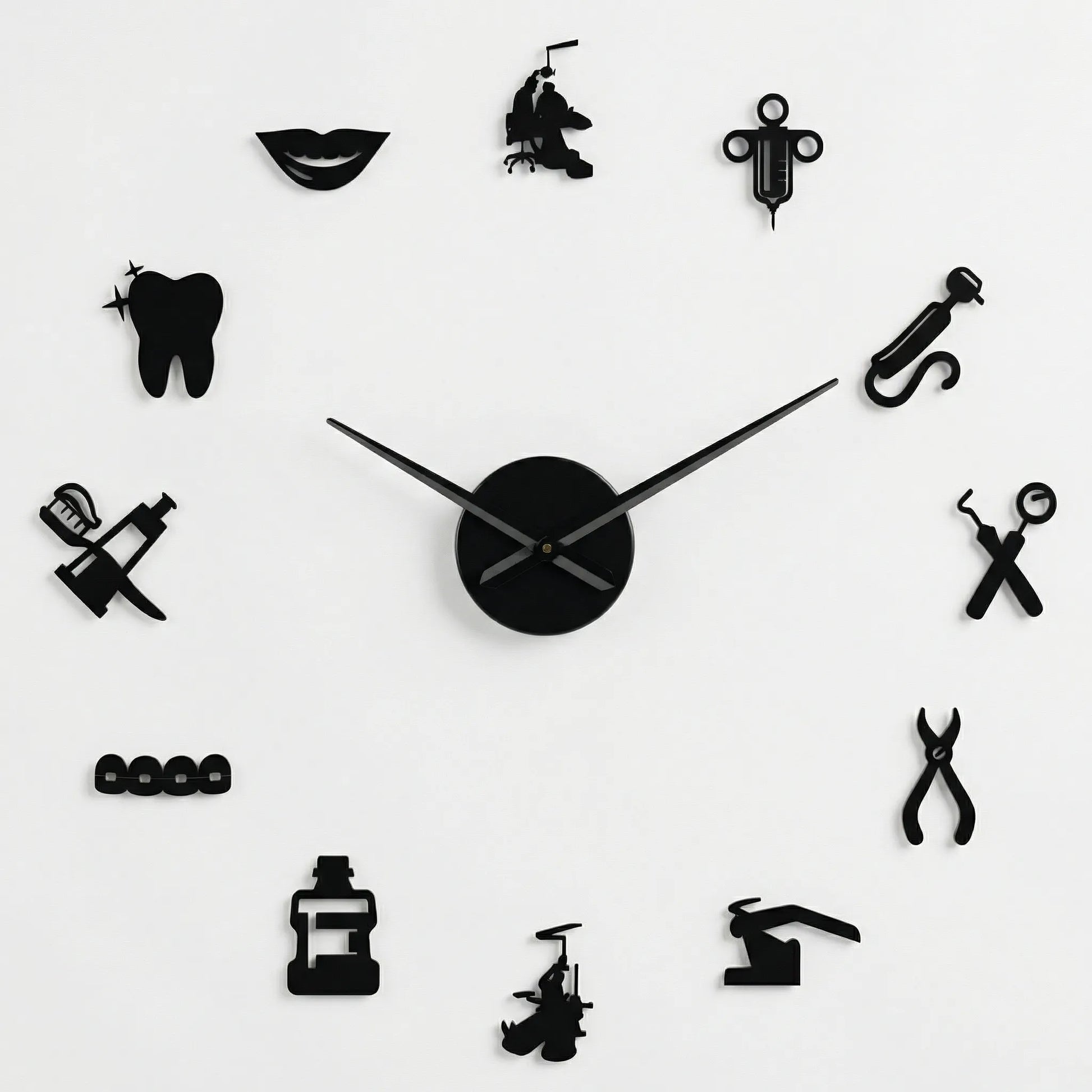 Große Wanduhr Für Praxen - Dentiqube