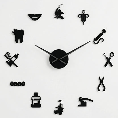 Große Wanduhr Für Praxen - Dentiqube