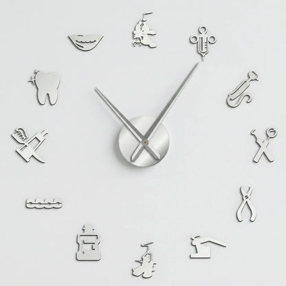Große Wanduhr Für Praxen - Dentiqube