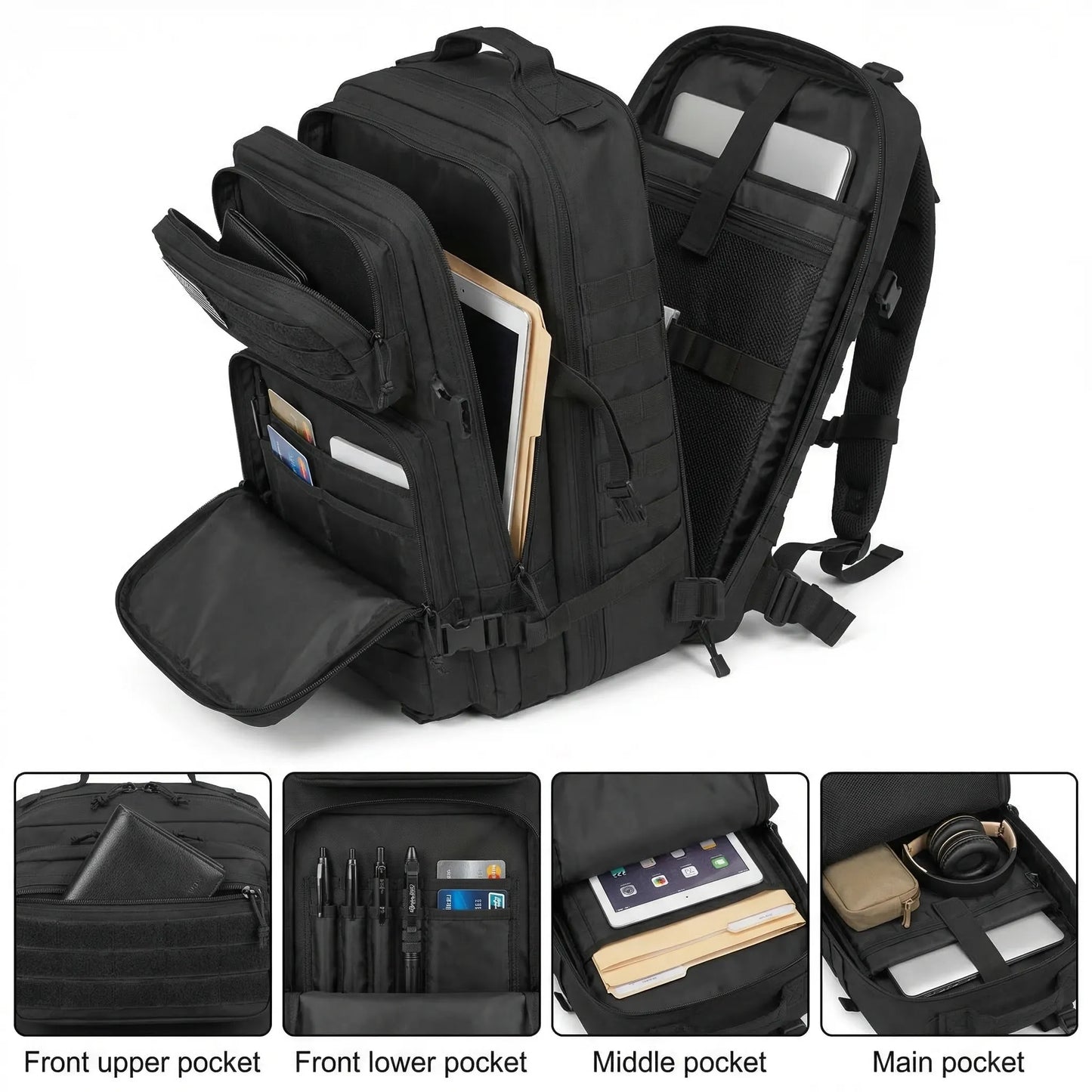Großer Taktischer 45 L Molle-Rucksack -  Tacvern