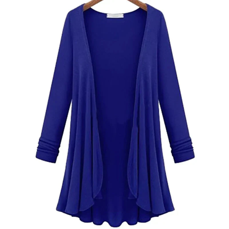 Damen Strick-Cardigan mit Rüschen – Chiara Herbstzauber