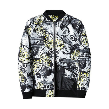 Herbstliche Bedruckte Herren-Bomberjacke - Enzo