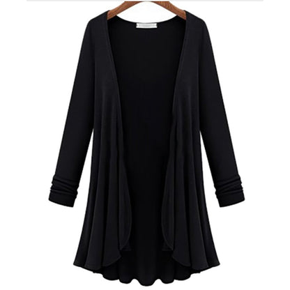 Damen-Cardigan mit Rüschen – Herbstzauber Elena