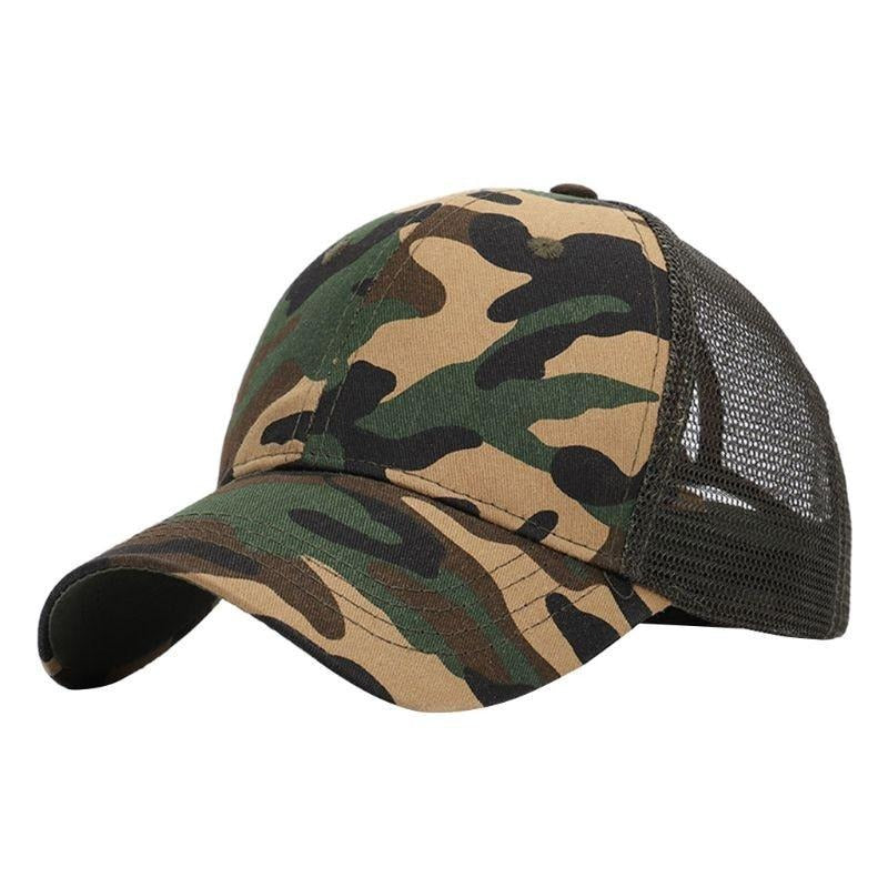 Trendige Damen Baseballcap mit Zopfloch & Klettverschluss – Leona