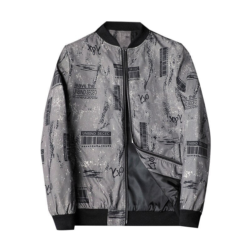 Herbstliche Bedruckte Herren-Bomberjacke - Enzo
