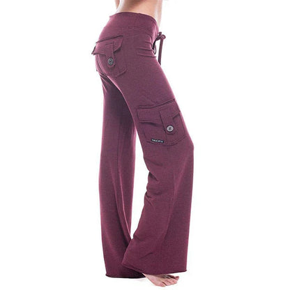 Damen Bootcut Cargo Hose mit Taschen – Isabella Herbstedition