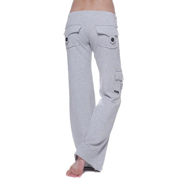 Damen Bootcut Cargo Hose mit Taschen – Isabella Herbstedition