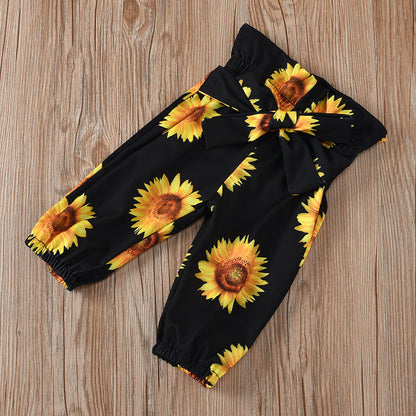 2-teiliges Baby-Outfit mit Sonnenblumenmuster – SonnenLächeln