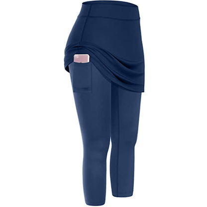 Herbstliche Rock-Leggings mit praktischen Seitentaschen – Mireille