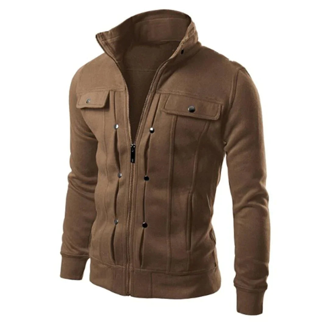 Herren Zip-Up Stehkragen-Jacke – Carlo Herbstedition