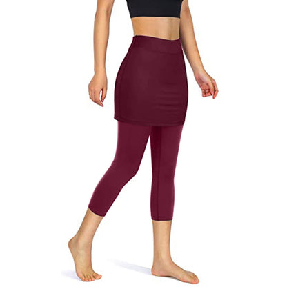 Herbstliche Rock-Leggings mit praktischen Seitentaschen – Mireille