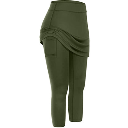 Herbstliche Rock-Leggings mit praktischen Seitentaschen – Mireille