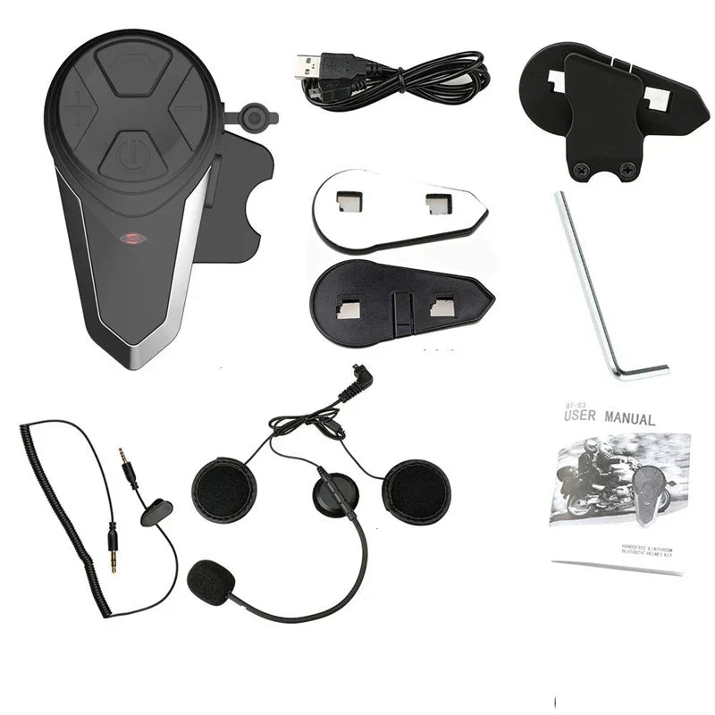 Motorradhelm Bluetooth-Intercom mit FM & 1000 m Reichweite – RoadLink S3