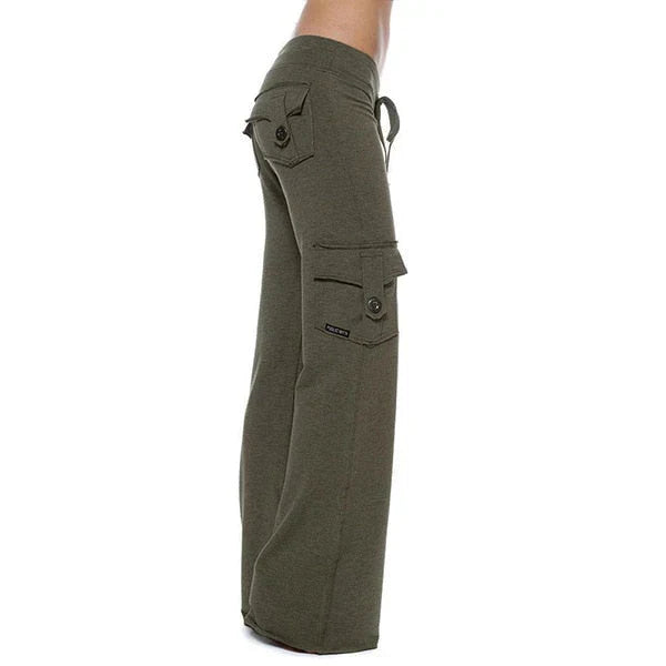 Damen Bootcut Cargo Hose mit Taschen – Isabella Herbstedition