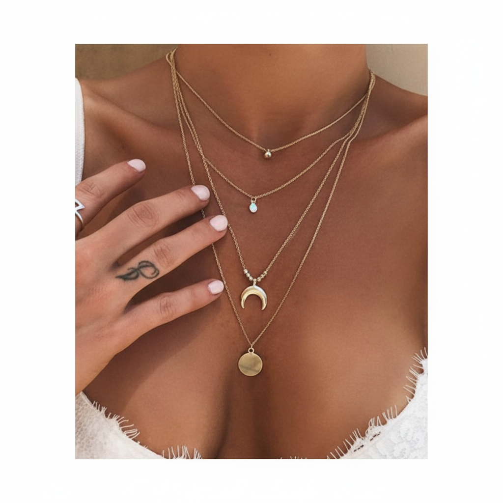Halbmond-Anhänger - SelaniaNecklace 