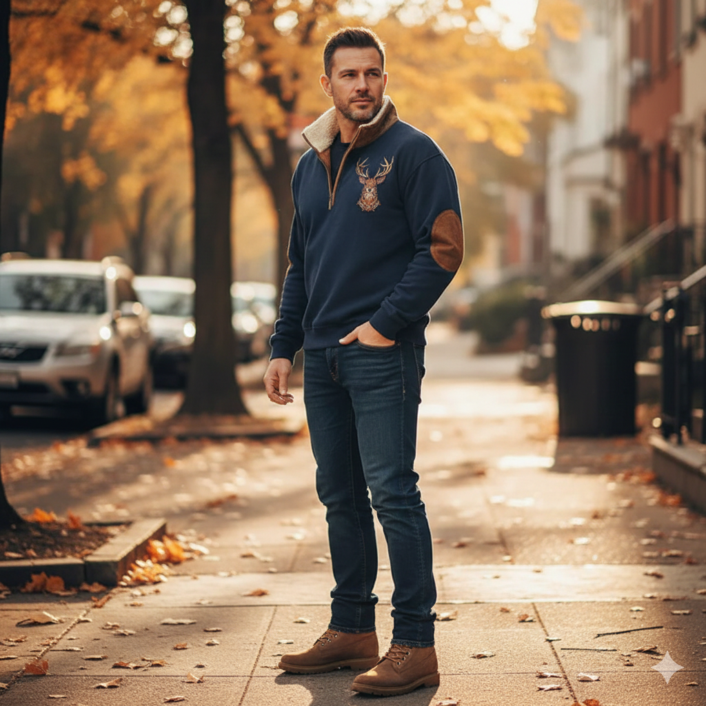 Halbzip Pullover Mit Kragen - Arvid