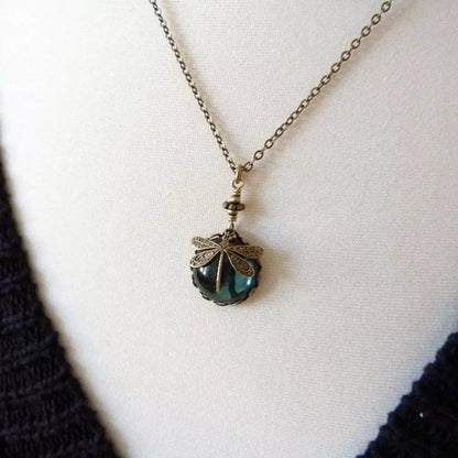 Halskette Mit Anhänger - DragonflyCharm 