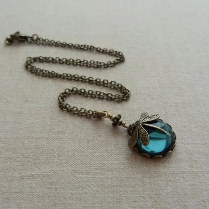 Halskette Mit Anhänger - DragonflyCharm 