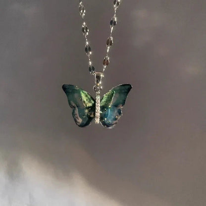 Halskette Mit Schmetterlingsmotiv - Butterfli 
