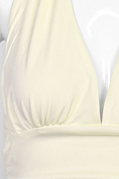 Halter Neck Bodycon Top - Michaela